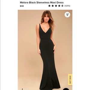 Lulu’s black gown